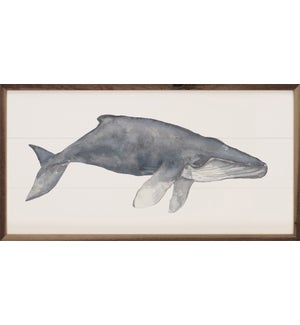 Watercolor Humpback Whale Painting By Emily Wood